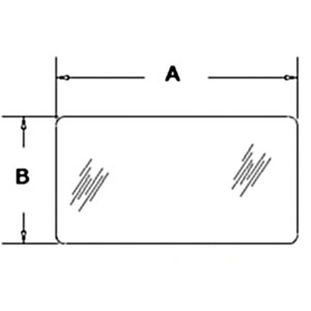 E9NN9442036AA Lower Rear Glass Fits Ford/NewHolland 5640 6640 7740 7840 8240 834