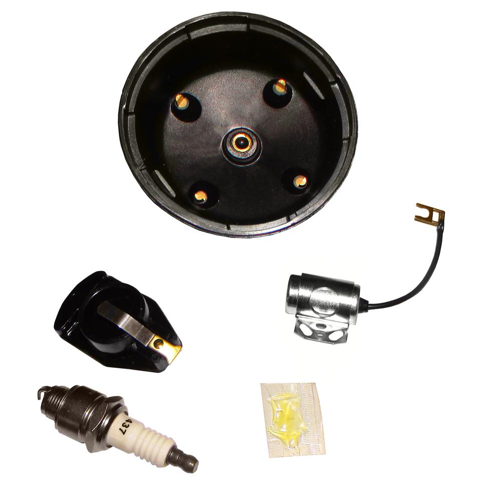 Tractor Tune up kit Cap Points Rotor Plugs & Wires Fits Ford NAA 600 601 800 801
