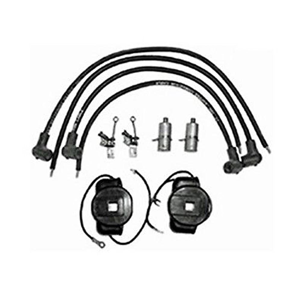 Tune Up Kit w/Wires Coil Points Condensers Fits John Deere 2 Cyl Motor