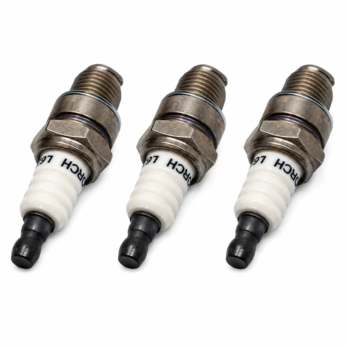 Set of (3) Spark Plugs Fits Champion: RCJ8Y Fits NGK: BPMR6A