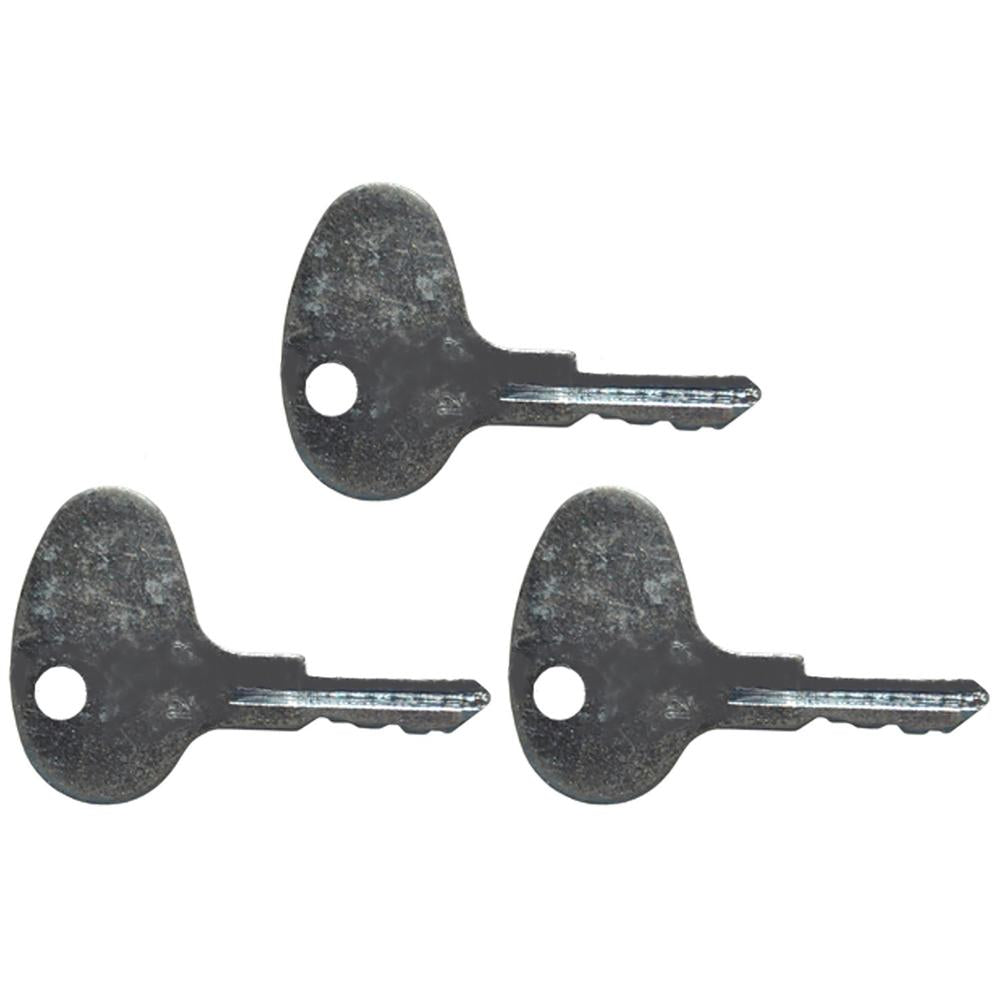 (3) Key Set #12343 Fits Mitsubishi Fits Kubota Fits CAT Forklift