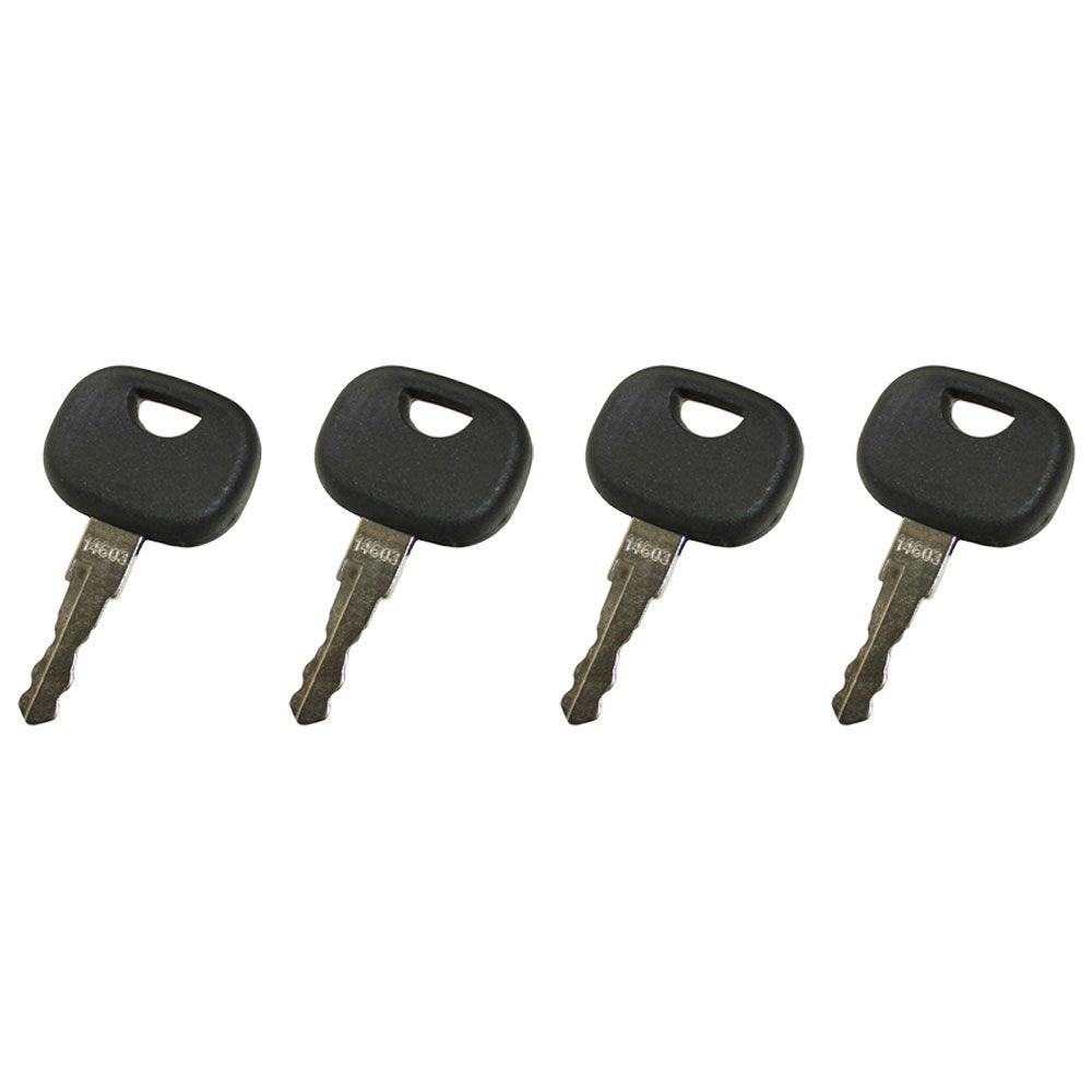 Qty 4: Key(s) Fits Caterpillar Replaces 8U9569