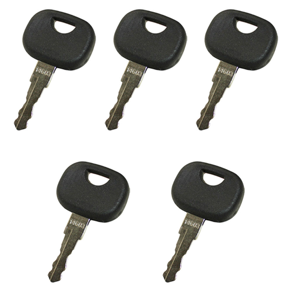 (5) Keys Fits Volvo Compact Mini-Loader Fits Champion Road Grader Zettelmeyer G1