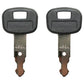 (2) Keys Fits Kubota Mini Excavator Backhoe Skid Steer Track Loader 459A