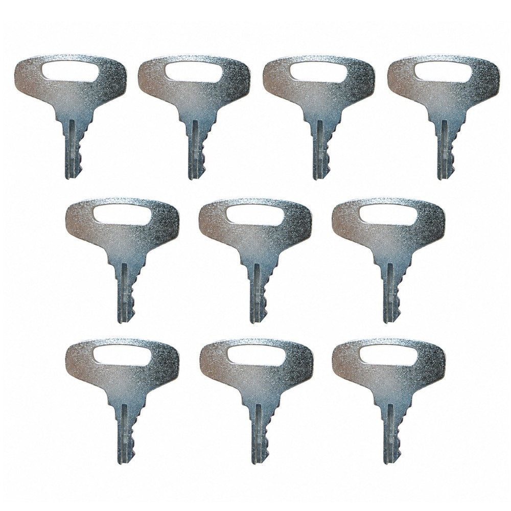 (10) Keys Fits Kubota B Fits Broce Fits Lay-Mor Fits Tennant Fits Allmand