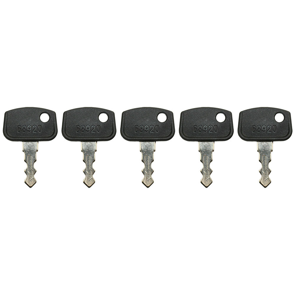 Qty 5: Key(s) Fits Kubota Replaces 68920