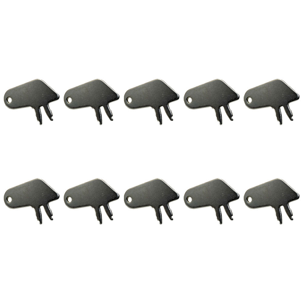 (10)- Master Disconnect Forked Keys for Komatsu & Fits Caterpillar Fits CAT Swit