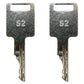 2 Ignition Keys Fits Bobcat T450 T550 T590 T630 T650 T750 T770 T870 Skid Steer