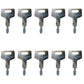 10 Heavy Equipment Keys Fits Takeuchi Fits Hitachi Fits Gehl