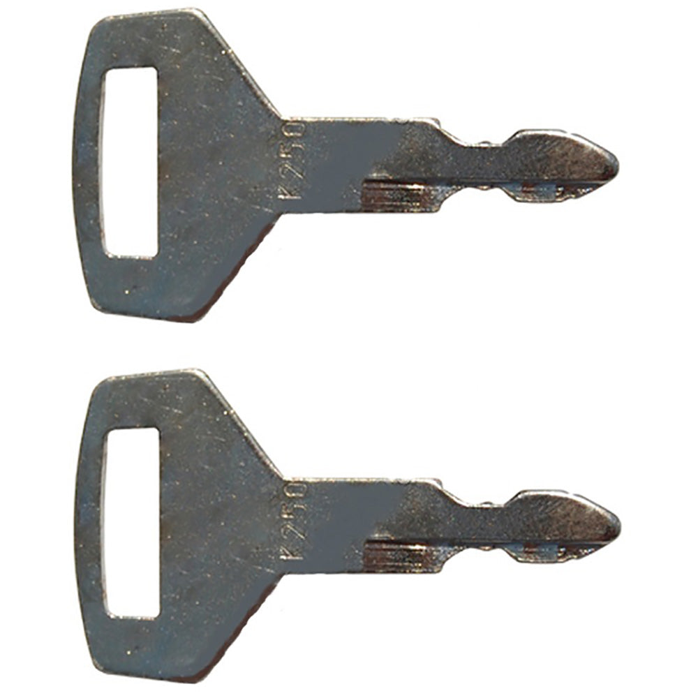 2 (1 pair) Kobelco Fits Kawasaki Excavator Heavy Equipment Key Fits Many Models