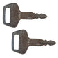 Set of Two (2) Ignition Keys KV02 Fits Kato Excavator Models
