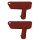 (2) Keys For Terex IR Fits Volvo Roller Racing Disconnect Single Prong MS634212