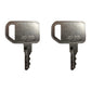(2) Keys Fits John Deere Skid Steer Compact Track Loaders T209428 KV13427 Fi