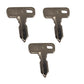 3 Keys Fits Club Car Golf Cart Key 84 & Up Gas & Electric DS & Precedent Onward