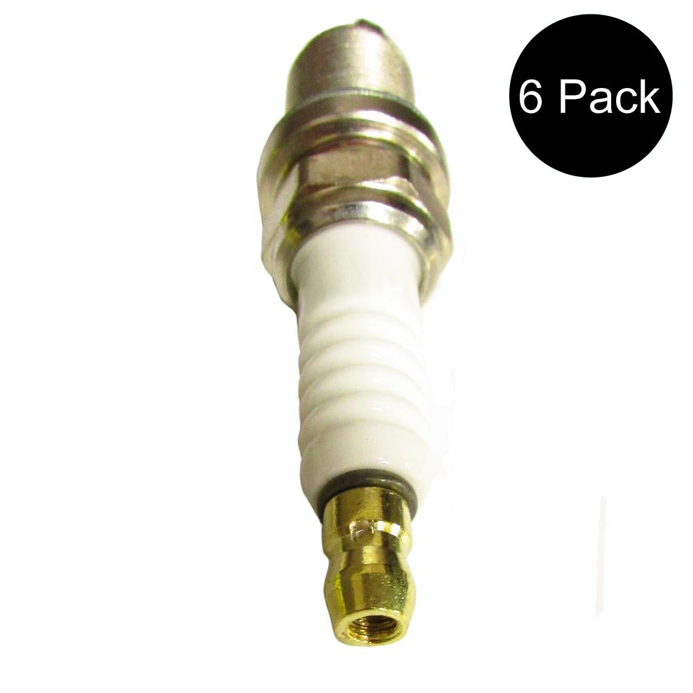 6 Pack of Spark Plugs Fits Briggs 491055 and Kohler Engines 12 132 02 E10