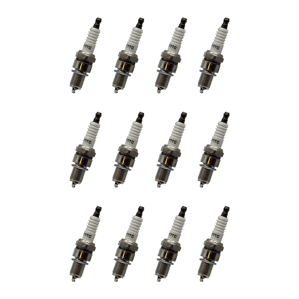 92070-7004 Twelve (12) Spark Plugs Fits John Deere Tri-Plex Greens Mowers