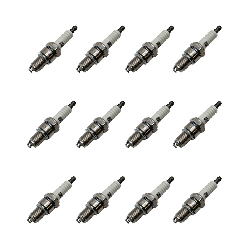 92070-7004 Twelve (12) Spark Plugs Fits John Deere Tri-Plex Greens Mowers