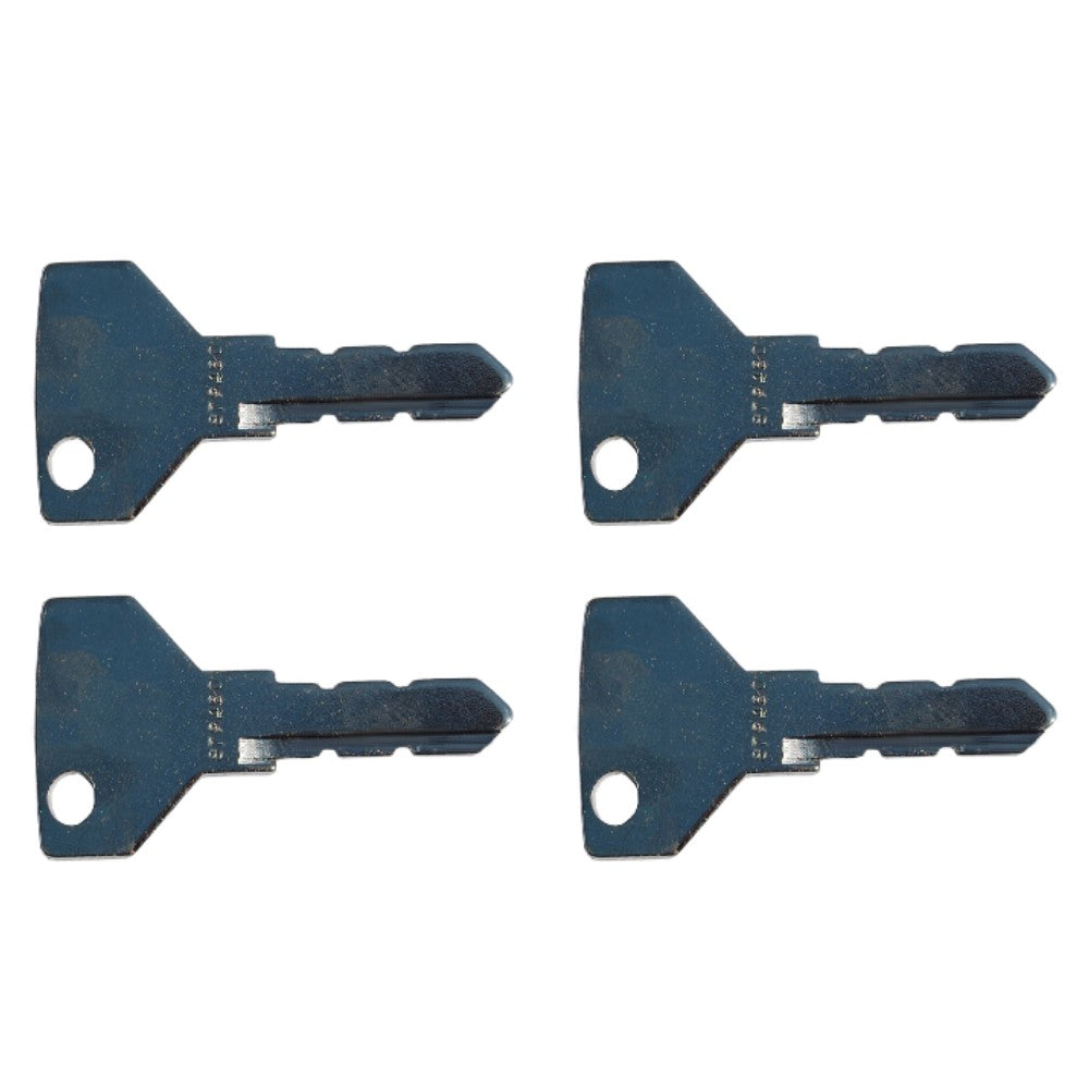 Qty. 4: Equipment Key Fits Yanmar Replaces 194155-52160