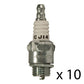 Qty 10: Spark Plug Fits Toro Replaces 614009