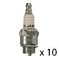 Qty 10: Spark Plug Fits Kawasaki Replaces BM4A