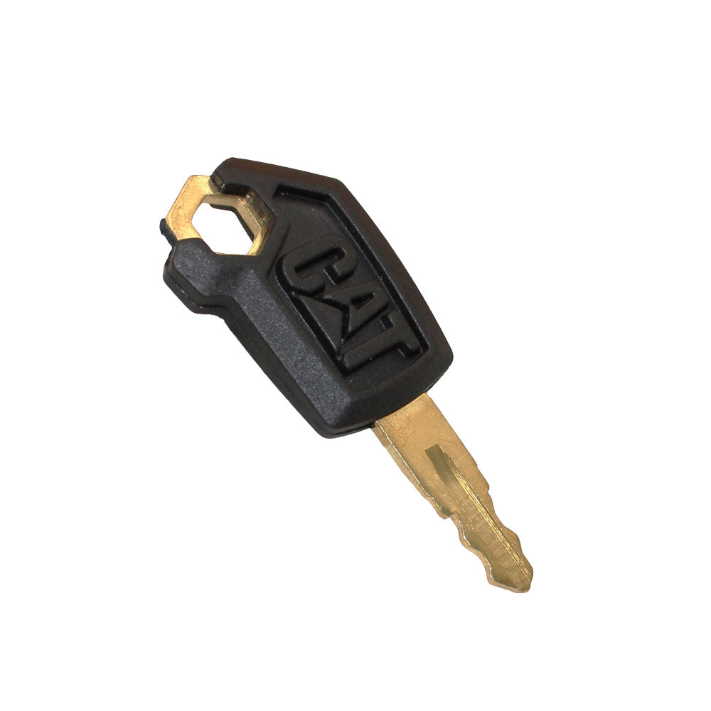One New Heavy Equipment Ignition Key 5P8500 - New Style w/ Logo - Fits Caterpill