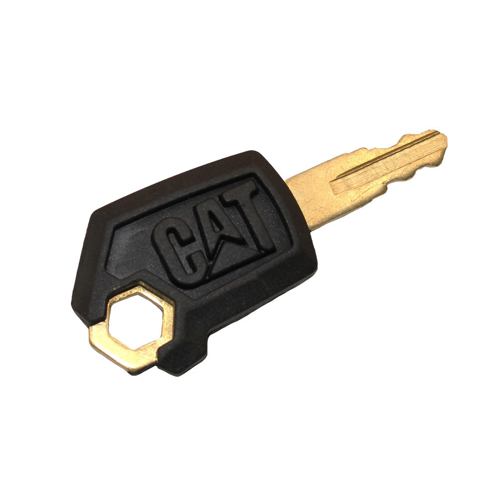 One New Heavy Equipment Ignition Key 5P8500 - New Style w/ Logo - Fits Caterpill