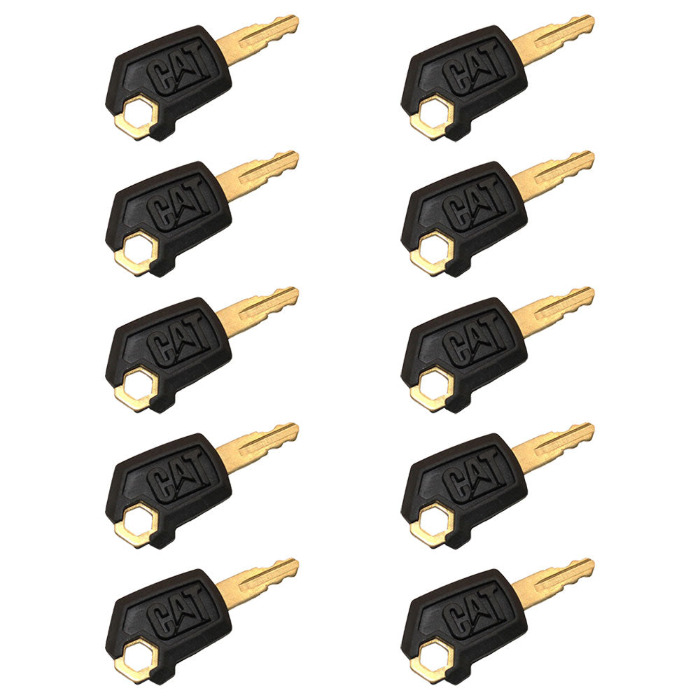 (10) Keys Fits CAT Fits Caterpillar Heavy Equipment Ignition Key 5P8500