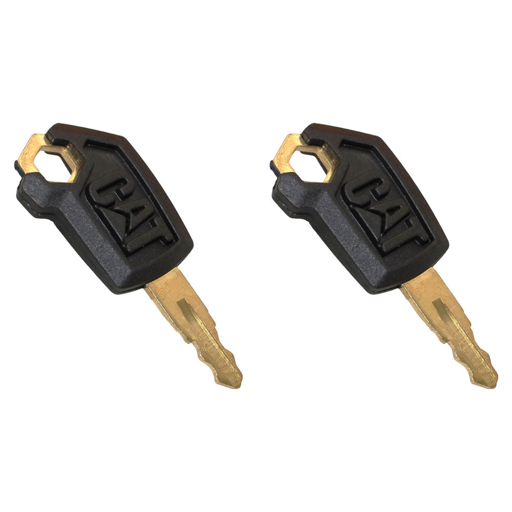 Qty 2: Ignition Key(s) - New Style Fits Caterpillar Replaces 0310-072