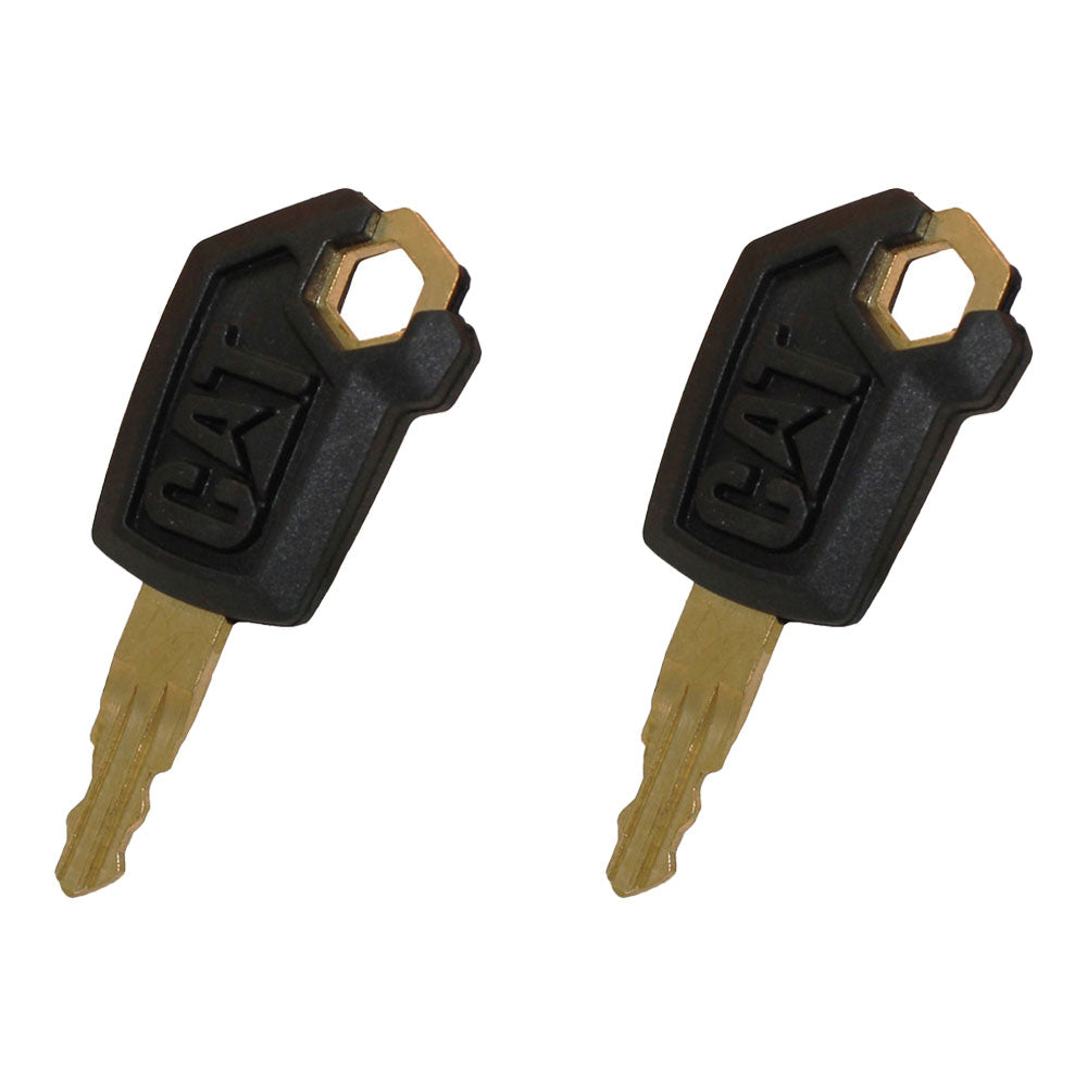 Qty 2: Ignition Key(s) - New Style Fits Caterpillar Replaces 0310-072