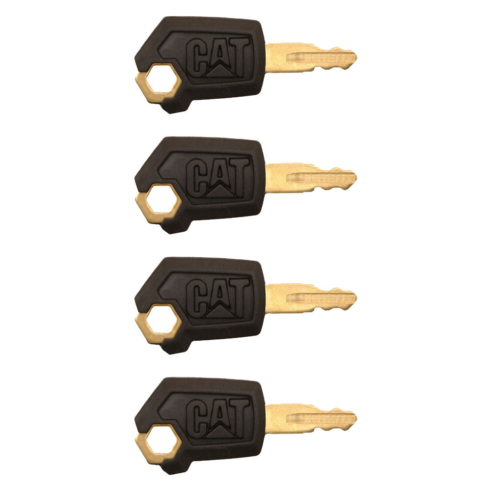 Qty 4: Ignition Key - New Style Fits Caterpillar Replaces 0310-072