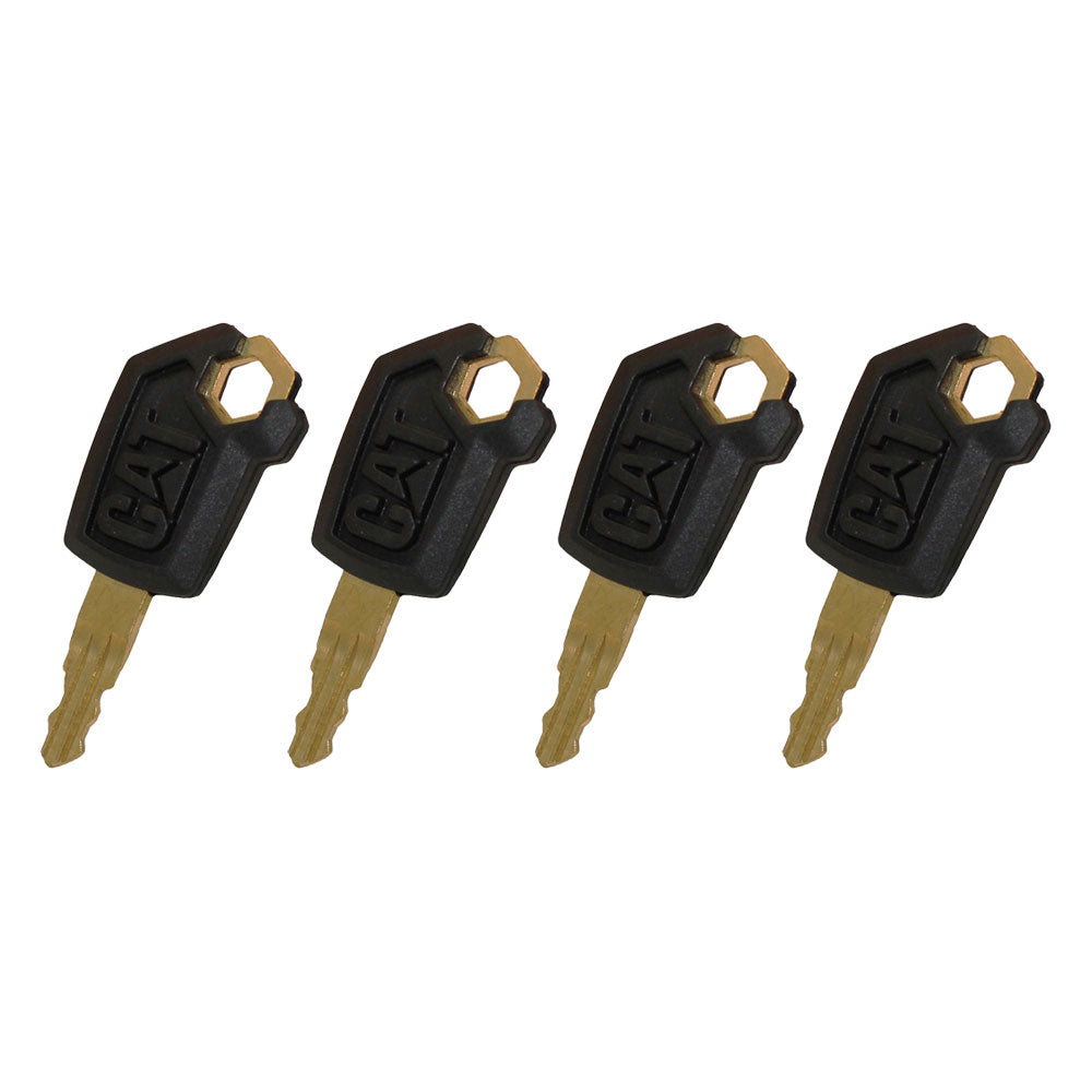 Qty 4: Ignition Key - New Style Fits Caterpillar Replaces 0310-072