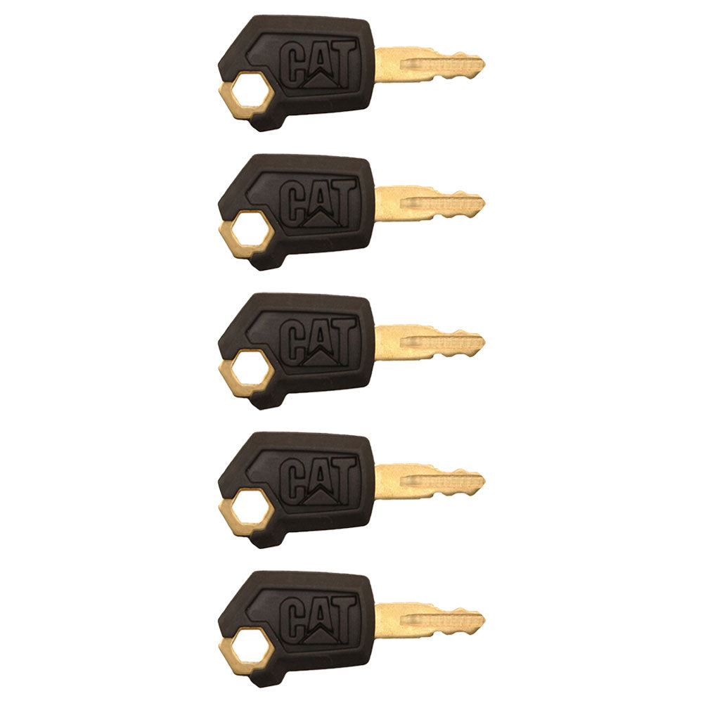 (5) 5P8500 Heavy Equipment Keys New Style Fits Caterpillar Fits CAT - Ships Free