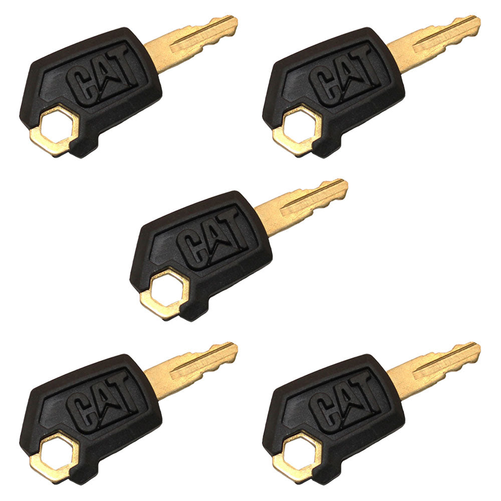 Qty 5: Ignition Key - New Style Fits Caterpillar Replaces 0310-072