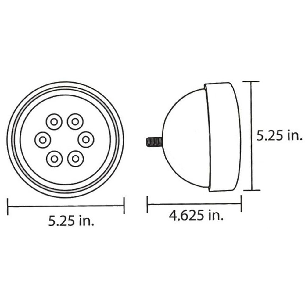 1066LED New LED Cab Flood Light Assembly Fits John Deere 686 2510 +