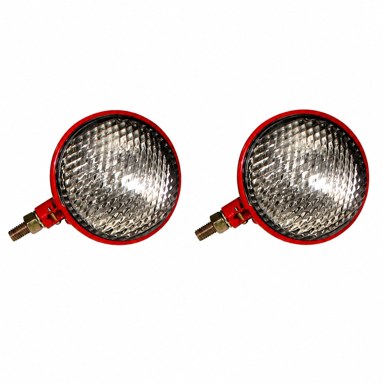 Qty 2: Red 12V Complete Headlight Assembly Fits FARMALL Replaces 365503R1