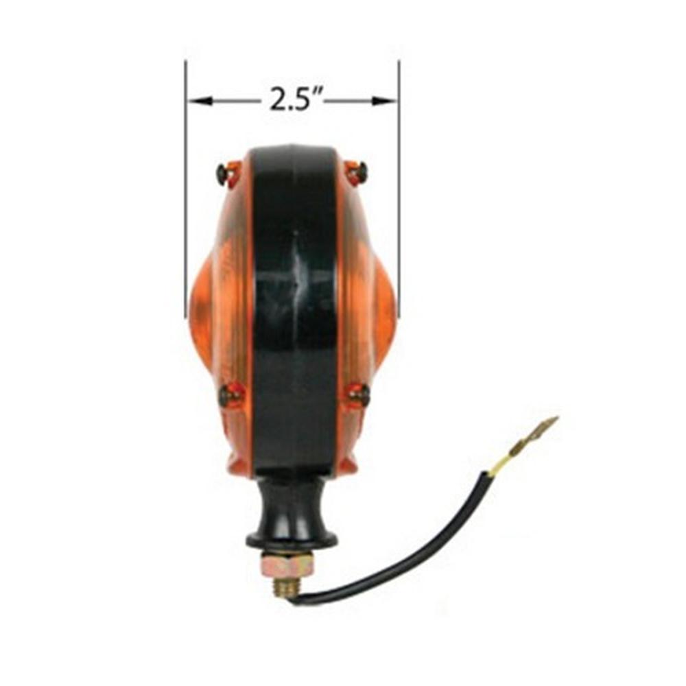 Amber Safety Warning Light Pair 12V Fits Massey Ferguson Tractors & Equipment