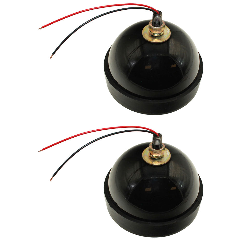 Qty 2: 12V Sealed Beam Headlight Fits White Replaces 105340AS