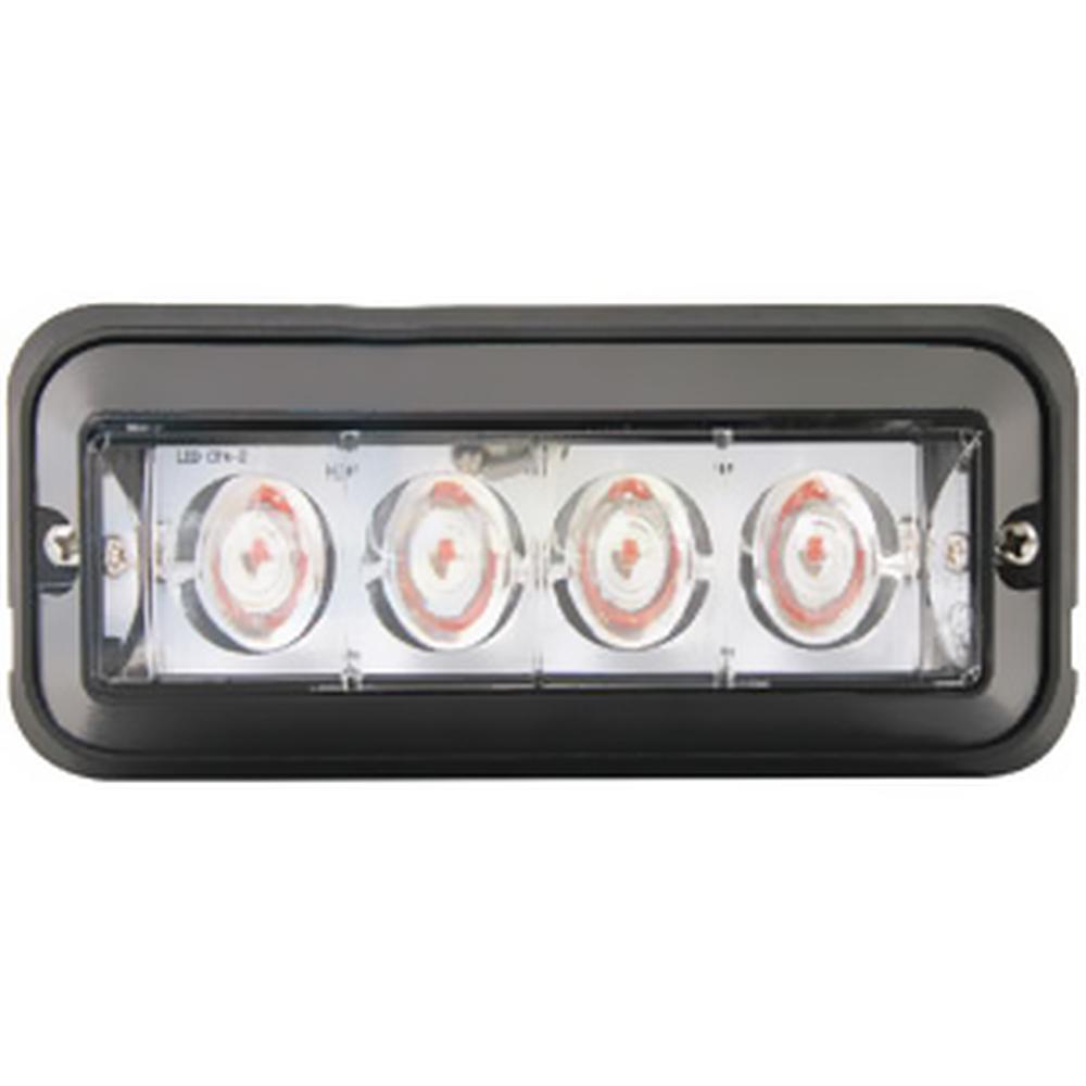 WA9810 New LED Amber Flashing Black Housing Warning Light Made to be Universal