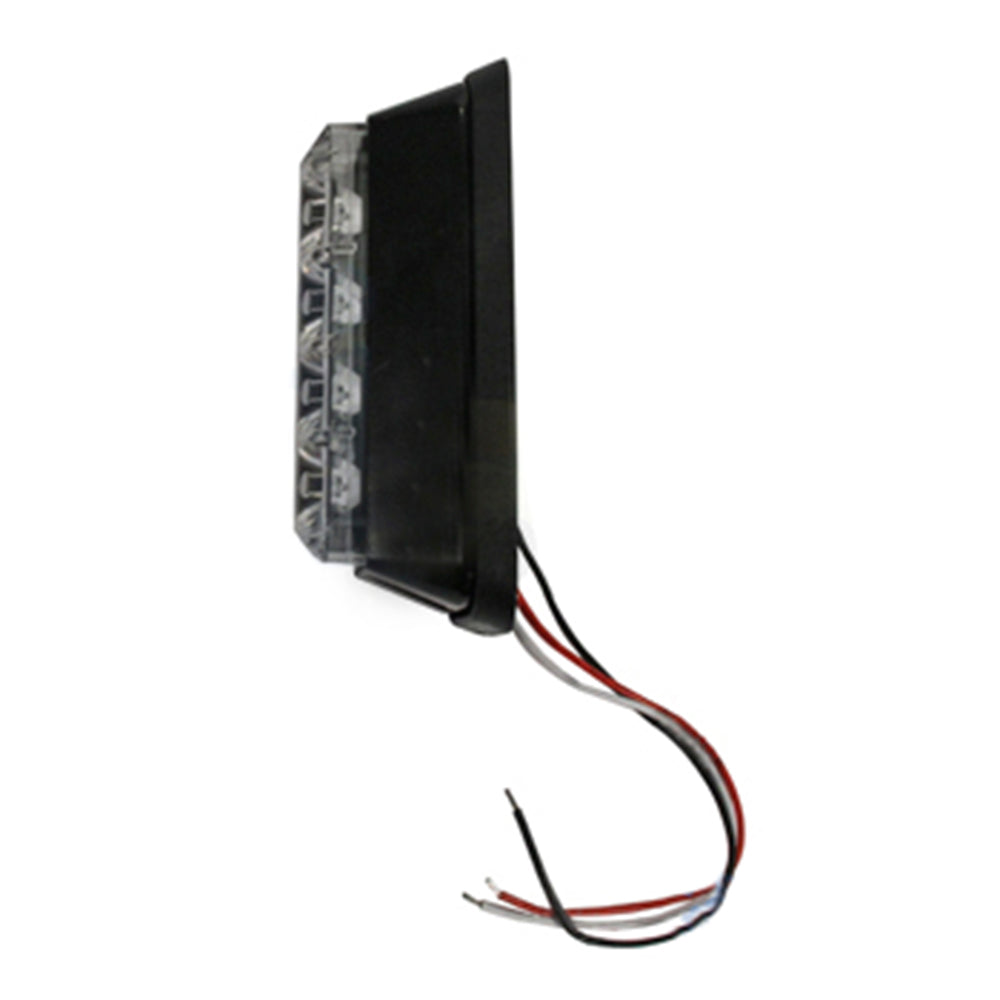 WA9810 New LED Amber Flashing Black Housing Warning Light Made to be Universal