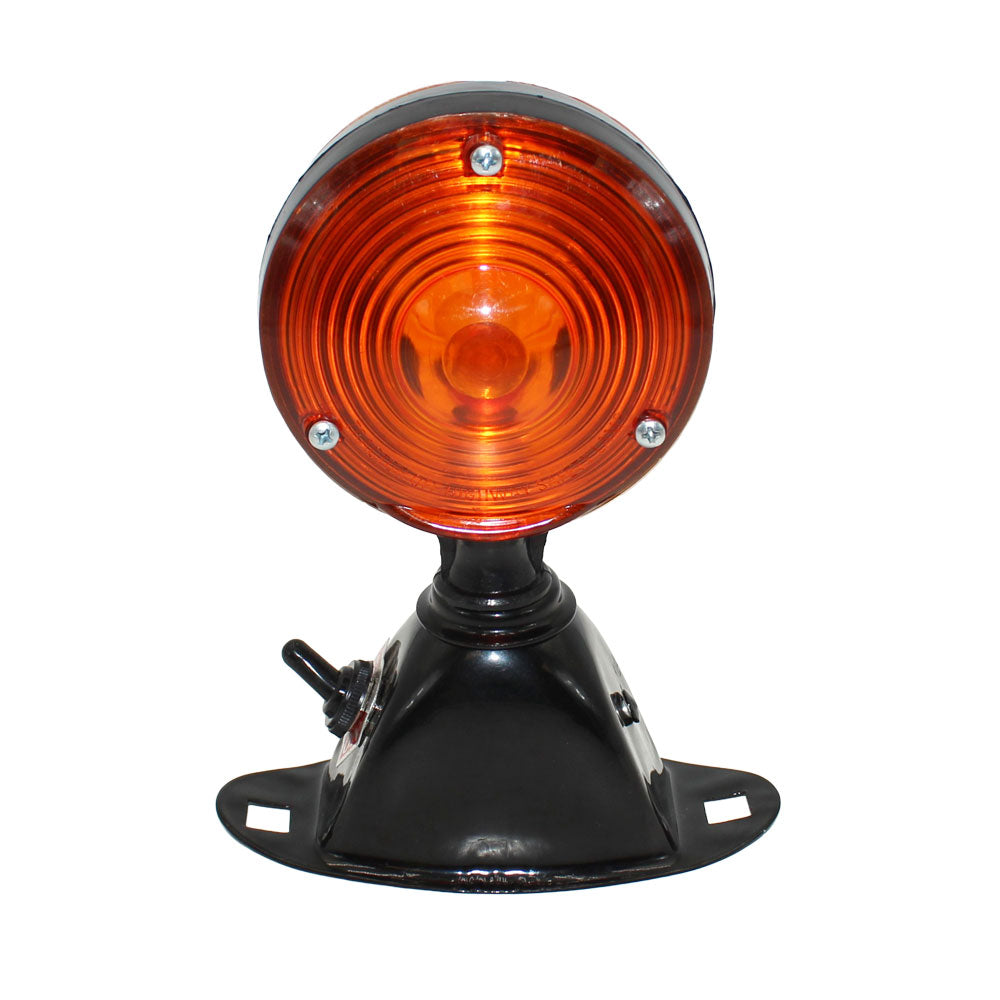 Light Assembly 12V Safety Flasher w/ Switch Round Fits Ford 4000 2000 4110