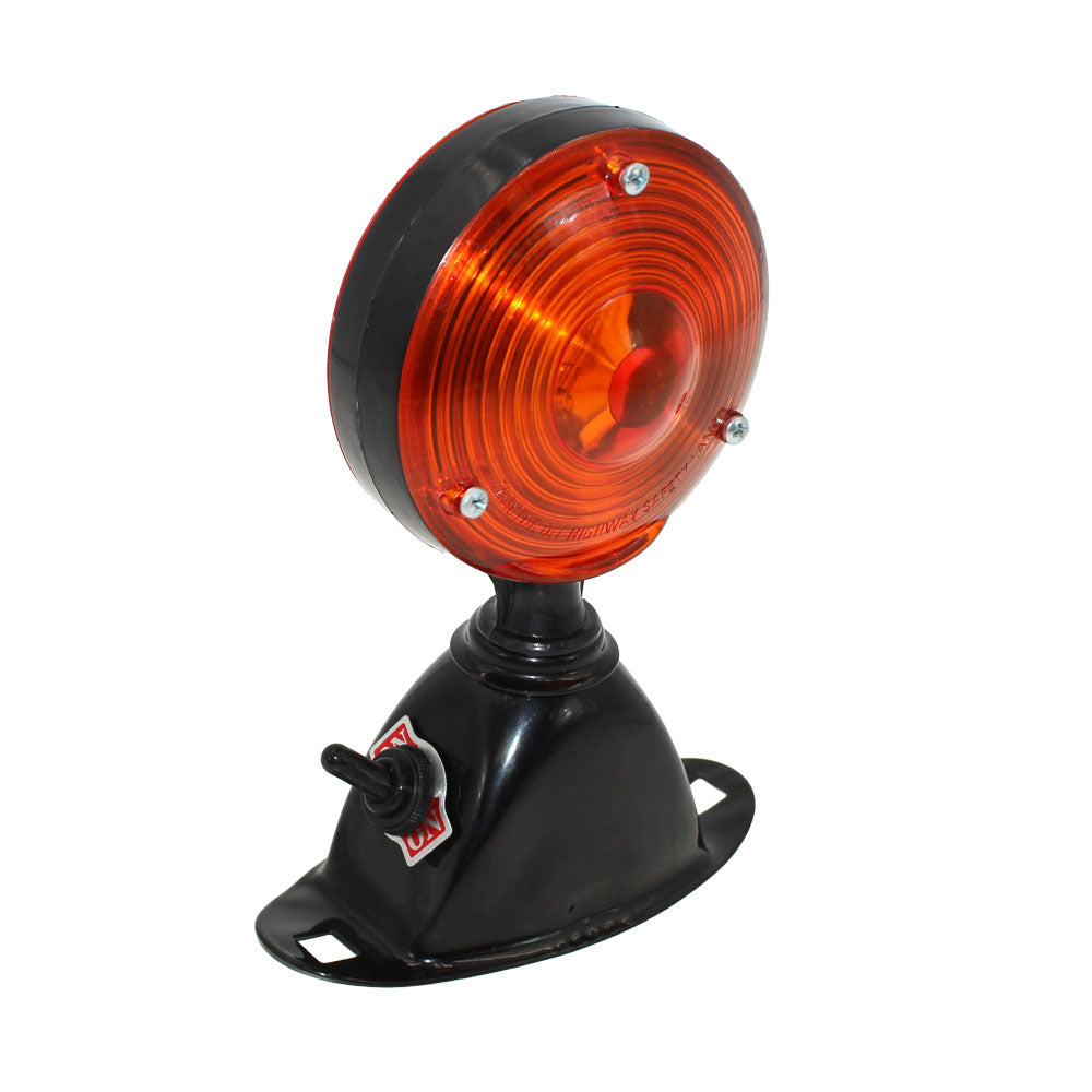 Light Assembly 12V Safety Flasher w/ Switch Round Fits Ford 4000 2000 4110