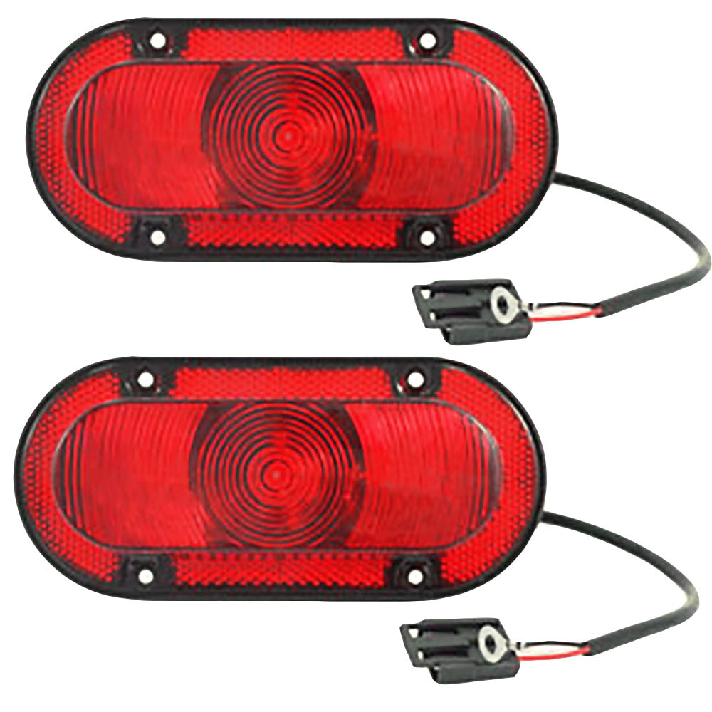 AR78825 Two Red LED Warning Tail Lights Fits John Deere 30 40 50 and White
