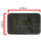 RE581074 Square 2300 Lumens LED Grille Light Fits John Deere 9100 9200 9300 9400