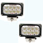 (2)- LED Work Lamp Flood Lights, 10 - 30 Volts, 40 Watts w/ Bracket 5.5" x 3.25"