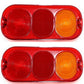700/50024 Two New Aftermarket Rear Light Lenses Fits JCB Loader Backhoes 1CX 4CX