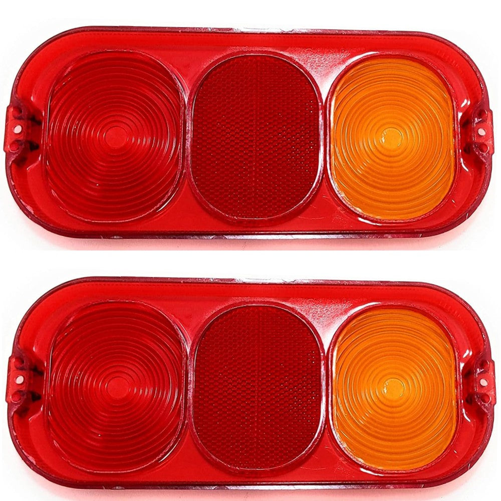 700/50024 Two New Aftermarket Rear Light Lenses Fits JCB Loader Backhoes 1CX 4CX