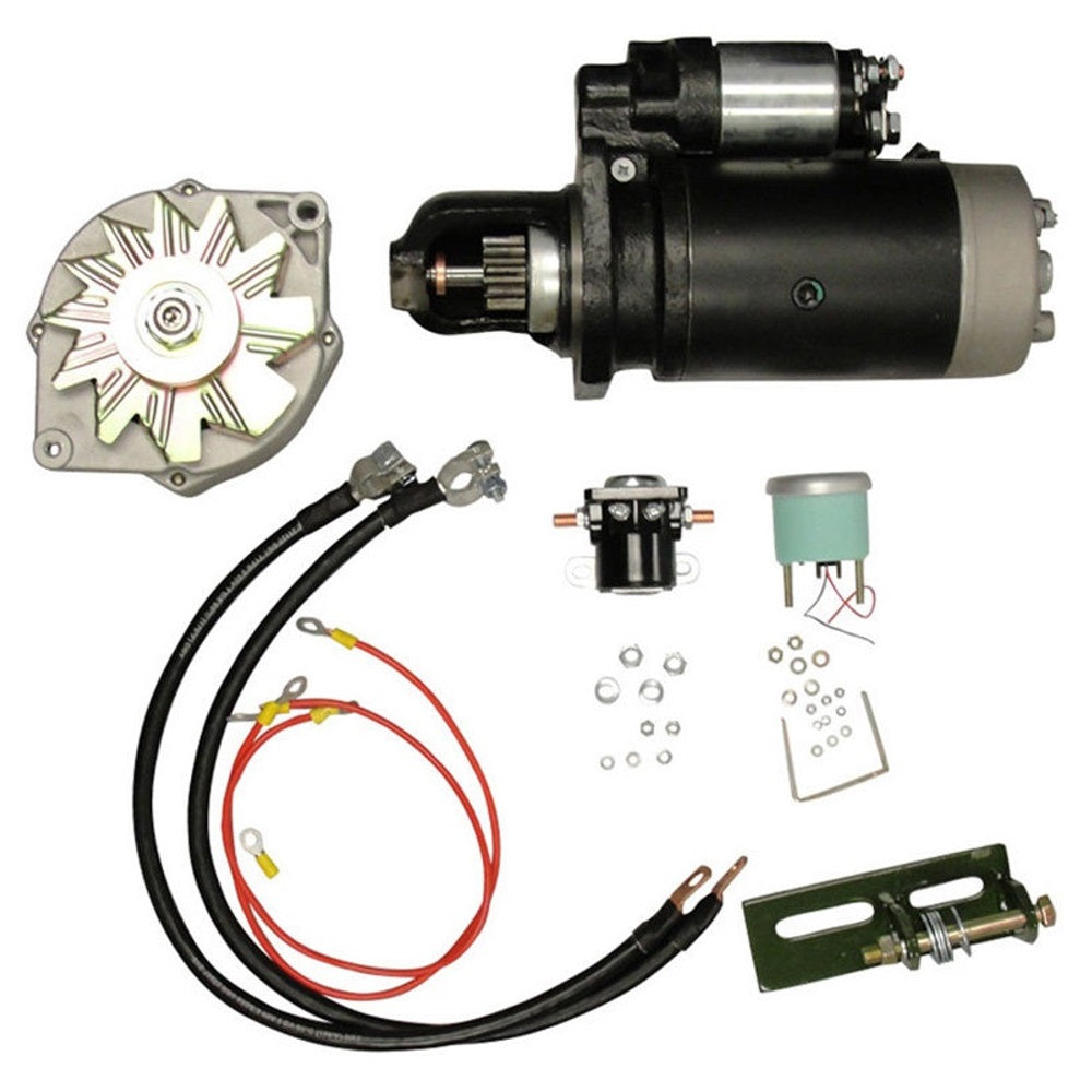 24 TO 12 VOLT ALTERNATOR AND STARTER KIT Fits John Deere TRACTOR 4020 TY1617