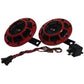 12V Red Grill Horn Set Fits Universal Products Replaces 003399801