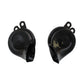 12V-HELLA-BLKTRMPT 12V Hella Black Trumpet Horn Set Fits Universal Products