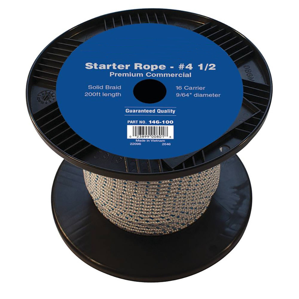 146-100 200' Starter Pull Rope Length: 200' Diameter: 9/64" Rope #4 1/2
